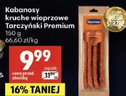 Delikatesy Centrum Kabanosy kruche wieprzowe Tarczyński Premium oferta