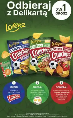 Delikatesy Centrum Chipsy Lorenz Crunchips oferta
