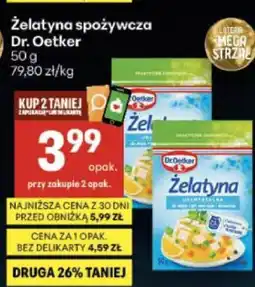 Delikatesy Centrum Żelatyna spożywcza Dr. Oetker oferta