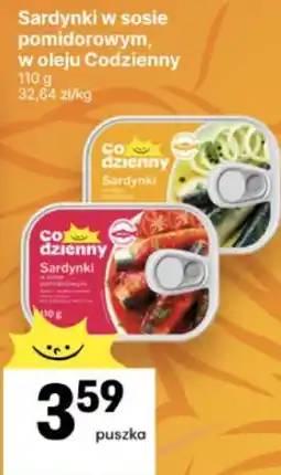 Delikatesy Centrum Sardynki w sosie pomidorowym, w oleju Codzienny oferta