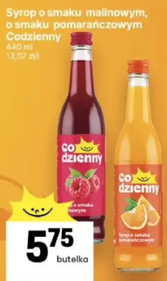 Delikatesy Centrum Syrop o smaku malinowym, o smaku pomarańczowym Codzienny oferta