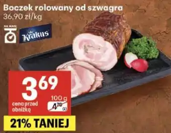 Delikatesy Centrum Boczek rolowany od szwagra Krakus oferta
