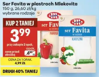 Delikatesy Centrum Ser Favita w plastrach Mlekovita oferta