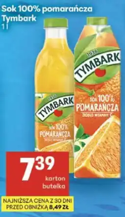 Delikatesy Centrum Sok 100% pomarańcza Tymbark oferta