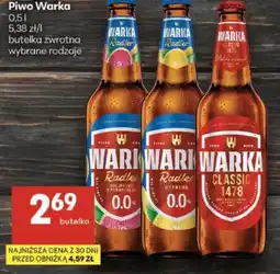 Delikatesy Centrum Piwo Warka Radler oferta