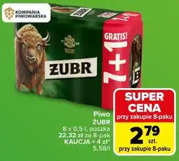Carrefour Market Piwo ŻUBR oferta