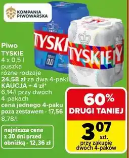 Carrefour Market Piwo TYSKIE oferta
