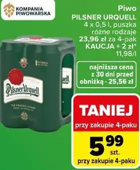 Carrefour Market Piwo PILSNER URQUELL oferta