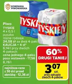 Carrefour Piwo Tyskie oferta