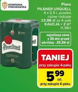 Carrefour Piwo Pilsner Urquell oferta