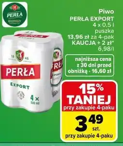 Carrefour Market Piwo PERŁA EXPORT oferta