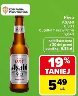 Carrefour Piwo ASAHI oferta