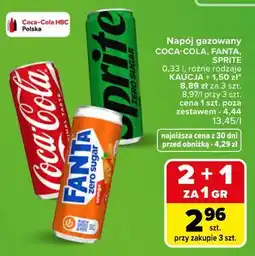 Carrefour Napój gazowany Coca-Cola, Fanta, Sprite oferta