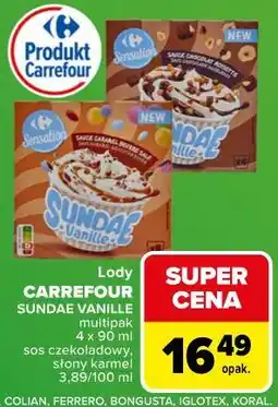 Carrefour Lody Carrefour Sundae Vanille oferta