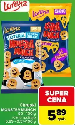 Carrefour Chrupki Monster Munch oferta