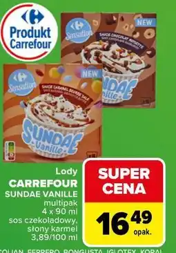 Carrefour Market Lody Carrefour Sundae Vanille multipak oferta