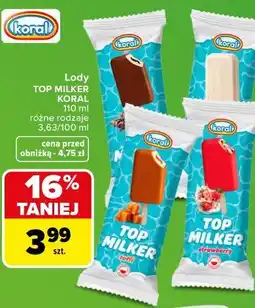 Carrefour Lody TOP MILKER KORAL oferta