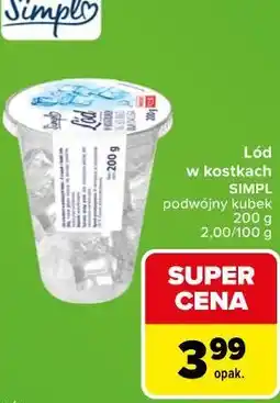 Carrefour Lód w kostkach SIMPL oferta