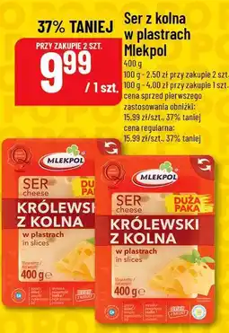 Polomarket Ser z kolna w plastrach Mlekpol Królewski z Kolna oferta