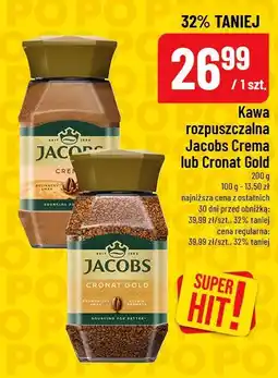 Polomarket Kawa rozpuszczalna Jacobs Crema lub Cronat Gold oferta