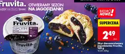 Biedronka Skyr dwuwarstwowy jagodzianka Fruvita oferta