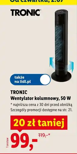 Lidl Wentylator Tronic oferta