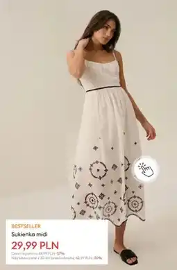Sinsay Sukienka midi oferta