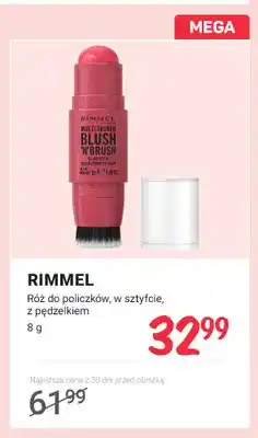 Rossmann Róż do policzków w sztyfcie Rimmel Multi-Tasker Blush 'N' Brush oferta
