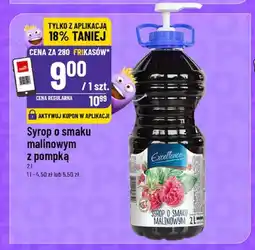 Polomarket Syrop o smaku malinowym z pompką Excellence oferta