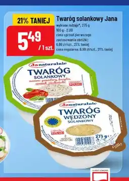 Polomarket Twaróg solankowy z suszonymi pomidorami bazylią i czosnkiem niedźwiedzim Jana oferta