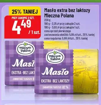 Polomarket Masło ekstra bez laktozy Mleczna Polana oferta