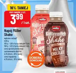 Polomarket Napój mleczny Müller Shake czekoladowy oferta
