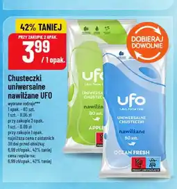 Polomarket Chusteczki uniwersalne nawilżane UFO Apple oferta