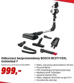 Media Markt Odkurzacz bezprzewodowy Bosch Unlimited 7 oferta