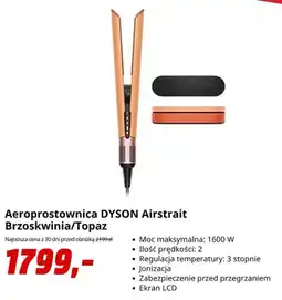 Media Markt Aeroprostownica Dyson Airstrait Brzoskwinia/Topaz oferta