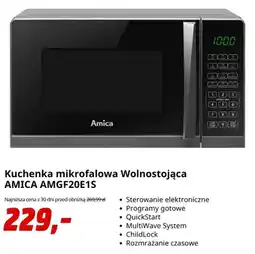 Media Markt Kuchenka mikrofalowa wolnostojąca Amica AMGF20E1S oferta