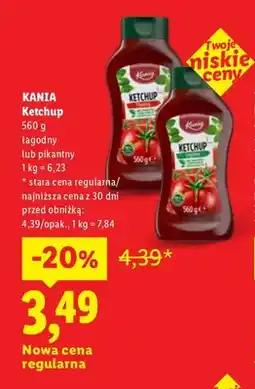 Lidl Ketchup pikantny Kania oferta