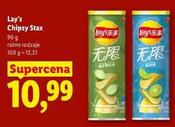Lidl Chipsy Lay's Stax o smaku limonki oferta