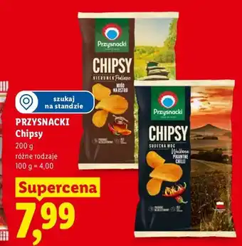 Lidl Chipsy Przysnacki Miód na ostro oferta