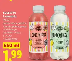 Lidl Lemoniada jabłko-cytryna-cukinia-mięta Solevita oferta