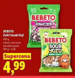 Lidl Żelki Bebeto Sour Yuzu oferta