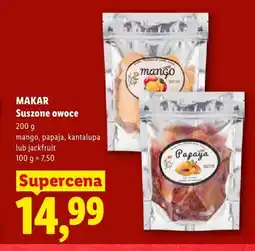 Lidl Owoce suszone Makar Kantalupa oferta