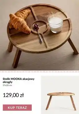 Homla Stolik akacjowy okrągły Homla Mooka oferta