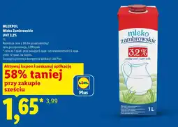 Lidl Mleko Zambrowskie oferta