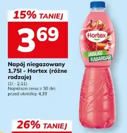 Hitpol Napój niegazowany Hortex jabłko rabarbar oferta