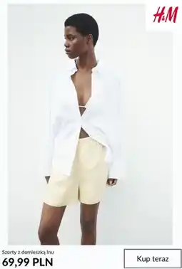 H&M Szorty z domieszką lnu H&M oferta
