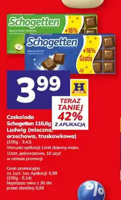 Hitpol Czekolada Schogetten mleczna oferta