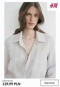 H&M Koszula lniana H&M oferta