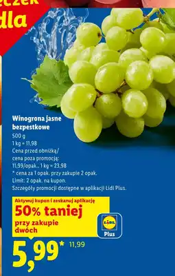 Lidl Winogrona Plus-Plus oferta