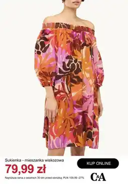 C&A Sukienka mieszanka wiskozowa C&A oferta